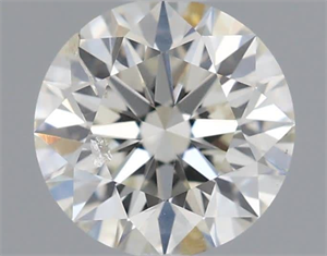 Picture of Natural Diamond 0.60 Carats, Round with Excellent Cut, K Color, SI2 Clarity and Certified by GIA