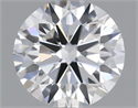 Natural Diamond 0.40 Carats, Round with Very Good Cut, F Color, VVS2 Clarity and Certified by GIA