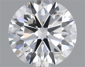 Picture of Natural Diamond 0.40 Carats, Round with Very Good Cut, F Color, VVS2 Clarity and Certified by GIA