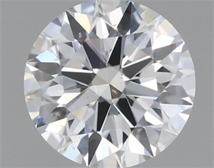 Picture of Natural Diamond 0.40 Carats, Round with Excellent Cut, H Color, VS2 Clarity and Certified by GIA