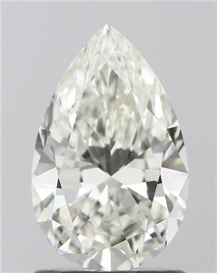 Picture of Natural Diamond 1.09 Carats, Pear with  Cut, J Color, IF Clarity and Certified by IGI