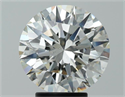 Natural Diamond 4.24 Carats, Round with Excellent Cut, J Color, VS2 Clarity and Certified by GIA