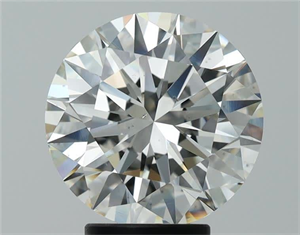 Picture of Natural Diamond 4.24 Carats, Round with Excellent Cut, J Color, VS2 Clarity and Certified by GIA