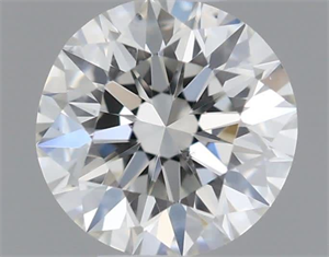 Picture of Natural Diamond 0.40 Carats, Round with Excellent Cut, J Color, VS2 Clarity and Certified by GIA