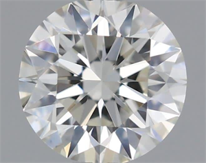 Picture of Natural Diamond 0.40 Carats, Round with Excellent Cut, J Color, VS2 Clarity and Certified by GIA