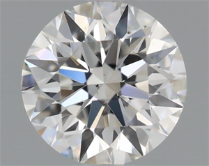 Picture of Natural Diamond 0.41 Carats, Round with Excellent Cut, H Color, VS2 Clarity and Certified by GIA