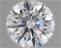 Natural Diamond 0.42 Carats, Round with Excellent Cut, F Color, VS2 Clarity and Certified by GIA