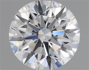 Picture of Natural Diamond 0.42 Carats, Round with Excellent Cut, F Color, VS2 Clarity and Certified by GIA