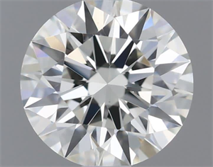 Picture of Natural Diamond 0.42 Carats, Round with Excellent Cut, K Color, VVS2 Clarity and Certified by GIA