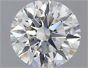 Natural Diamond 0.54 Carats, Round with Excellent Cut, K Color, VVS1 Clarity and Certified by GIA