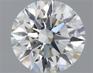 Picture of Natural Diamond 0.54 Carats, Round with Excellent Cut, K Color, VVS1 Clarity and Certified by GIA