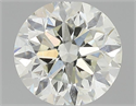 Natural Diamond 0.40 Carats, Round with Good Cut, K Color, I1 Clarity and Certified by GIA