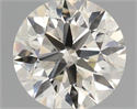 Natural Diamond 0.58 Carats, Round with Excellent Cut, J Color, VS1 Clarity and Certified by IGI