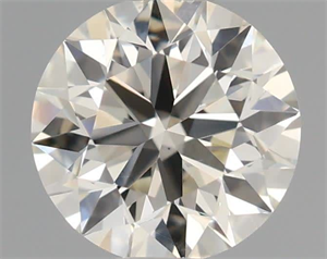 Picture of Natural Diamond 0.58 Carats, Round with Excellent Cut, J Color, VS1 Clarity and Certified by IGI