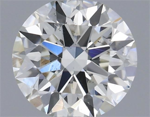 Picture of Natural Diamond 0.45 Carats, Round with Excellent Cut, H Color, SI1 Clarity and Certified by IGI