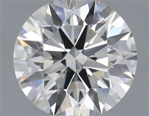 Picture of Natural Diamond 0.41 Carats, Round with Excellent Cut, I Color, VS2 Clarity and Certified by IGI