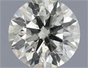 Natural Diamond 0.40 Carats, Round with Excellent Cut, K Color, SI1 Clarity and Certified by IGI