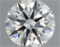 Natural Diamond 0.50 Carats, Round with Excellent Cut, I Color, VS2 Clarity and Certified by IGI