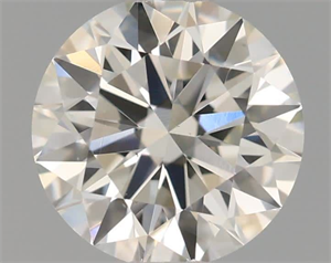 Picture of Natural Diamond 0.57 Carats, Round with Excellent Cut, I Color, VS1 Clarity and Certified by IGI