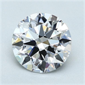 Natural Diamond 1.40 Carats, Round with Excellent Cut, D Color, VVS1 Clarity and Certified by GIA