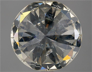 Picture of Natural Diamond 3.02 Carats, Round with Excellent Cut, K Color, SI2 Clarity and Certified by IGI