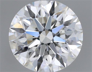 Picture of Natural Diamond 0.40 Carats, Round with Very Good Cut, I Color, SI1 Clarity and Certified by GIA