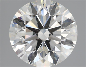 Picture of Natural Diamond 2.22 Carats, Round with Excellent Cut, J Color, SI2 Clarity and Certified by GIA