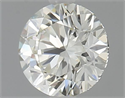 Natural Diamond 0.56 Carats, Round with Excellent Cut, K Color, VVS2 Clarity and Certified by IGI