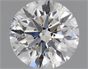 Natural Diamond 0.60 Carats, Round with Very Good Cut, I Color, SI2 Clarity and Certified by GIA