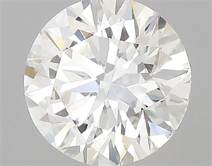 Picture of Natural Diamond 0.40 Carats, Round with Excellent Cut, J Color, VS2 Clarity and Certified by GIA