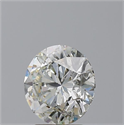 Natural Diamond 2.41 Carats, Round with Excellent Cut, K Color, I1 Clarity and Certified by GIA