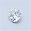 Natural Diamond 0.50 Carats, Round with Good Cut, F Color, SI2 Clarity and Certified by GIA