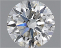 Natural Diamond 0.56 Carats, Round with Very Good Cut, J Color, SI2 Clarity and Certified by GIA