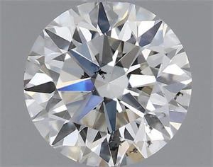 Picture of Natural Diamond 0.56 Carats, Round with Very Good Cut, J Color, SI2 Clarity and Certified by GIA