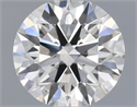 Natural Diamond 0.61 Carats, Round with Excellent Cut, I Color, VS2 Clarity and Certified by IGI