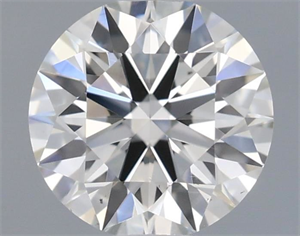 Picture of Natural Diamond 0.61 Carats, Round with Excellent Cut, I Color, VS2 Clarity and Certified by IGI