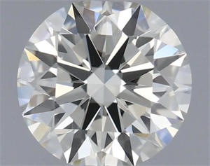 Picture of Natural Diamond 0.45 Carats, Round with Excellent Cut, J Color, VVS2 Clarity and Certified by IGI