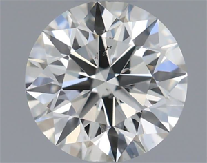 Picture of Natural Diamond 0.56 Carats, Round with Excellent Cut, K Color, SI1 Clarity and Certified by GIA