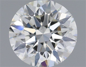 Picture of Natural Diamond 0.50 Carats, Round with Excellent Cut, J Color, VS2 Clarity and Certified by GIA