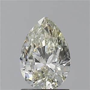 Picture of Natural Diamond 1.03 Carats, Pear with  Cut, K Color, VS1 Clarity and Certified by IGI