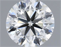 Natural Diamond 0.50 Carats, Round with Very Good Cut, I Color, VVS1 Clarity and Certified by IGI