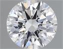 Natural Diamond 0.40 Carats, Round with Excellent Cut, G Color, SI2 Clarity and Certified by GIA