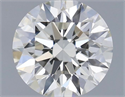 Natural Diamond 0.41 Carats, Round with Excellent Cut, J Color, VVS2 Clarity and Certified by GIA