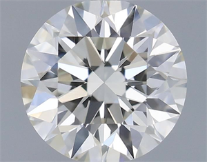 Picture of Natural Diamond 0.41 Carats, Round with Excellent Cut, J Color, VVS2 Clarity and Certified by GIA