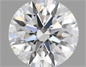 Natural Diamond 0.42 Carats, Round with Excellent Cut, H Color, VS2 Clarity and Certified by GIA