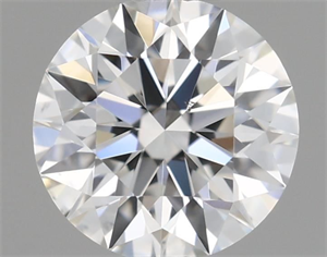 Picture of Natural Diamond 0.42 Carats, Round with Excellent Cut, H Color, VS2 Clarity and Certified by GIA