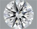 Natural Diamond 0.41 Carats, Round with Excellent Cut, J Color, VS2 Clarity and Certified by GIA