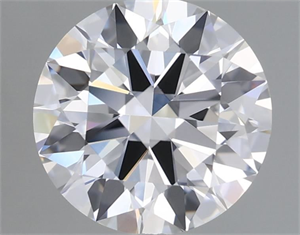 Picture of Natural Diamond 2.00 Carats, Round with Excellent Cut, D Color, VVS2 Clarity and Certified by GIA