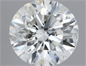 Natural Diamond 0.40 Carats, Round with Excellent Cut, G Color, SI2 Clarity and Certified by IGI