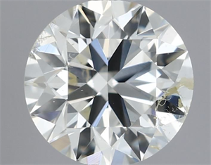 Picture of Natural Diamond 0.40 Carats, Round with Excellent Cut, I Color, SI2 Clarity and Certified by IGI